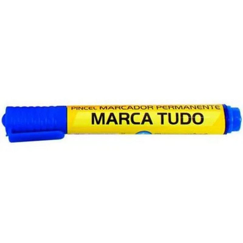PINCEL MARCADOR PERMANENTE MARCA TUDO AZUL MARIPEL  - REF. 9612A - 1 UNIDADE