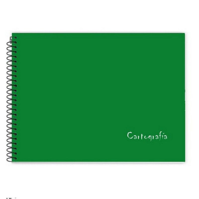 CADERNO CARTOGRAFIA CAPA DURA 96 FOLHAS NEUTRO TAMOIO - REF. 2529 - PACOTE COM 4 UNIDADES